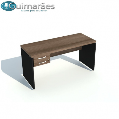mesa reta com pés simples sem gaveta